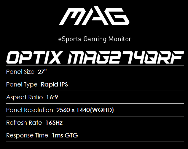 MSI Gaming Monitor